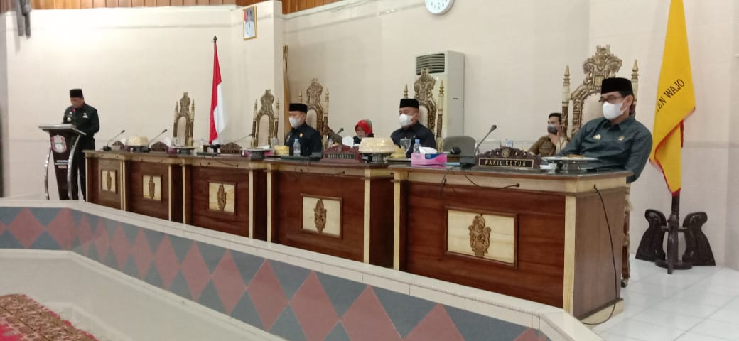 Pemkab Wajo Ajukan Dua Ranperda Dan  Di Setujui Tujuh Fraksi DPRD