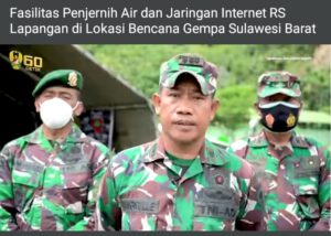 Peduli Gempa Di Sulbar, Kahubdam XIV/Hasanuddin Gelar Jaringan Internet