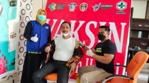 Wabup Pertama Divaksin Tahap Kedua Yang Berlangsung Hari Ini, Sekrestaris PWI Tidak Lolos Scereening