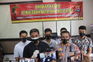 Sebanyak 690 AJB Palsu, Berhasil di Ungkap Satgas Mafia Tanah Polda Banten