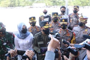 Polda Sulsel Gelar Apel Pasukan Kesiapan Pengamanan Hari Raya Idul Fitri dan Larangan Mudik Tahun 2021