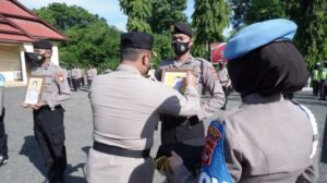 Kapolres Wajo Pimpin Upacara PTDH Terhadap Dua Bintara Polres Wajo