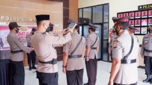 Waka Polres Wajo Pimpin Serah Terima Jabatan Dilingkup Polres Wajo