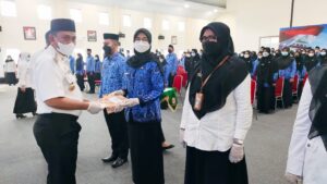 Sejumlah 104 CPNS 2019 Terima SK PNS 2021 Dan 92 PPPK 2021,Bupati Wajo: Abdikan Diri Demi Bangsa Dan Negara