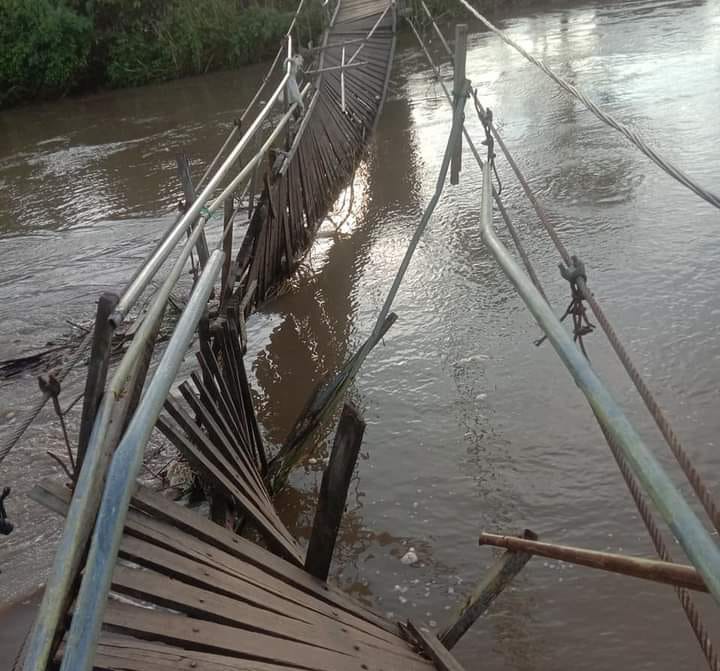 Jembatan Rusak di Desa Tadangpalie Akibat Banjir Jadi Perhatian Bupati Wajo, Diperbaiki 2022