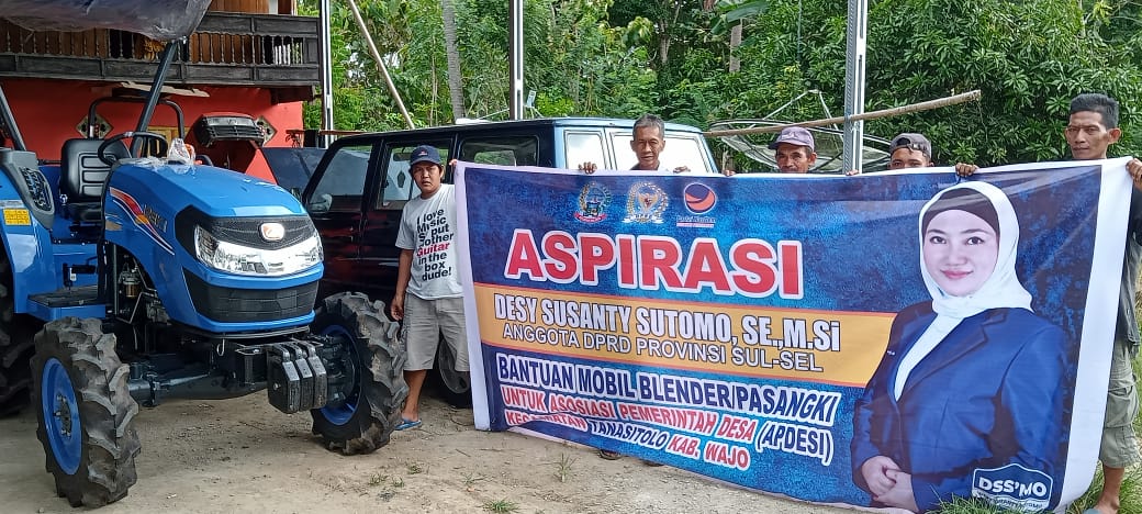 Hebat, APDESI Kecamatan Tanasitolo Dapat Bantuan Mobil Combine Dari DSS’MO