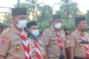 Bupati Wajo Mengukuhkan Pengurus Kwartir Ranting Pramuka dan Jambore Ranting Pitumpanua