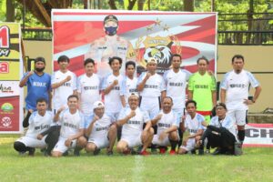 Pesta Gool Skor 4 – 0,PJU Polres Wajo Tundukkan Media FC Wajo