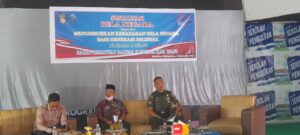 Alamsyah Membuka Sosialisasi Bela Negara, Kapolsek, Koramil dan Kepala UPT SMAN 6 Wajo Sebagai Pemateri