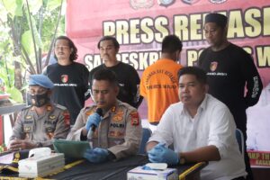 POLRES WAJO GELAR PRESS RELEASE DUGAAN TINDAK PIDANA PELANGGARAN UU-ITE