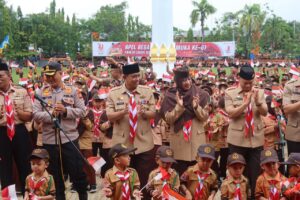 Pimpin Apel Besar Peringatan Hari Pramuka Ke-61, Bupati Wajo: Selalu Berdedikasi dalam Semua Aktivitas