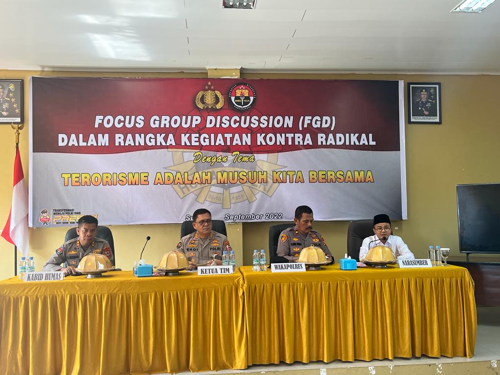 Tim Divisi Humas Polri menggelar Focus Group Discussion (FGD) di Polres Maros