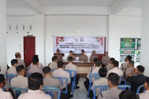 Kapolres Sidrap Gelar Pembinaan Dan Pembekalan Kepada Satpam