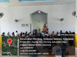 Kapolsek Penrang Gelar Shalat Jum’at Berjamaah di Masjid Nurul Iman Annafi