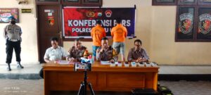 Polres Luwu Utara Gelar Konfrensi Pers Ungkap Kasus Pencurian Uang Kotak Amal Masjid