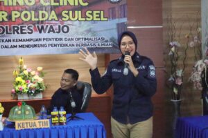Labfor Polda Sulsel Gelar Coaching Clinic Bagi Penyidik di Polres Wajo