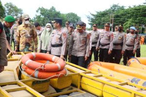 Polres Wajo, Kodim 1406 dan Pemda Melakukan Apel Gelar Pasukan Kesiapsiagaan Penanganan Bencana Alam