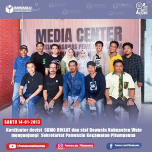 Bawaslu Kabupaten Wajo Gelar Monitoring dan Diklat Persiaoan Rekrutmend PKD di Pitumpanua