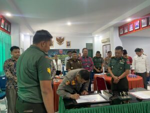 Kapolres Wajo Hadiri Meeting Zoom Pencanangan Pembangunan ZI di Makodim 1406 Wajo