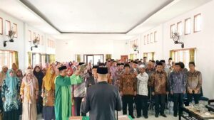 Lantik Pejabat Eselon IV, Kakan Kemenag Wajo  : Jabatan Adalah Amanah