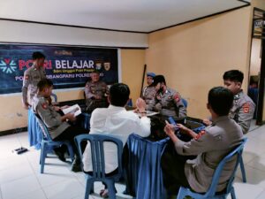 Hari Ini, Kapolsek Sabbangparu Polres Wajo Membuka Giat Polri Belajar