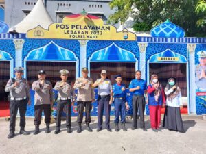 Lebaran H+4 ,Polres Wajo Laksanakan Cek Kesehatan di Pos Pam dan Pos Yan