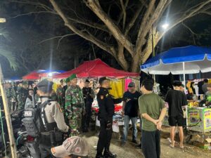 Patroli Sinergitas,TNI/Polres Wajo Lakukan Patroli Cipta Kondisi di Kota Sengkang