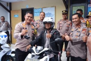 Polres Wajo Berlakukan Lintasan Ujian Praktek SIM C Yang Baru