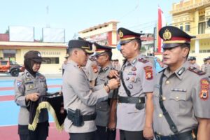 Kapolres Sidrap Pimpin Sertijab, Kasat dan Kapolsek Jajaran