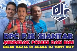 DPC PJS Kota Pematang Siantar Desak Polres Dan BNN Untuk Razia Anda Club Saat DJ Tony Roy Aksi