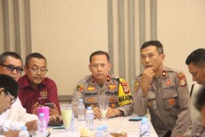 Tindak Lanjut Arahan Kapolda Sulsel Jelang Pemilu 2024, Waka Polres Wajo Pimpin Rapat Koordinas dengan PWI