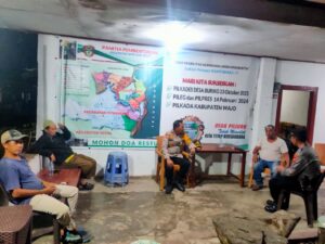 Antisifasi Kerawanan,Polres Wajo Turunkan Personil Dalam Penetapan Pemilu Kades Buriko