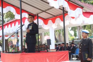 Kapolres Wajo Bertindak Selaku Inspektur Upacara di Hari Pahlawan Nasional ke-78