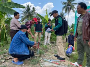 Kapolres Wajo Turunkan Puluhan Personel Pengamanan Eksekusi Lahan Persawahan di Lompo Pattolo