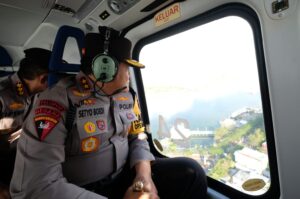 Kapolda Sulsel Pantau Pengamanan Giat Jalan Santai Cawapres Gibran Lewat Udara