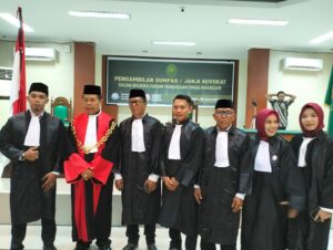 Ketua PT Makassar, Dr. H. Zainuddin, S.H.,M.Hum. Ambil Sumpah/Janji Advokat