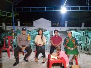 Cegah Gangguan Kamtibmas, Kapolsek Majauleng Polres Wajo Bersama Anggota Melaksanakan Patroli Malam