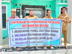 Para Kepala Dusun Desa Lalliseng Gelar Deklarasi Pemilu Damai , Begini Respon Kapolsek Keera