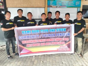 Kapolsek Majauleng Ajak Community One Street Indonesia / Preman Pensiun Jaga Kondusifitas Kamtibmas Jelang Pemilu