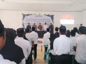 Kapolsek Pitumpanua Hadiri Pelantikan 125 Anggota PTPS Se – Kecamatan Pitumpanua