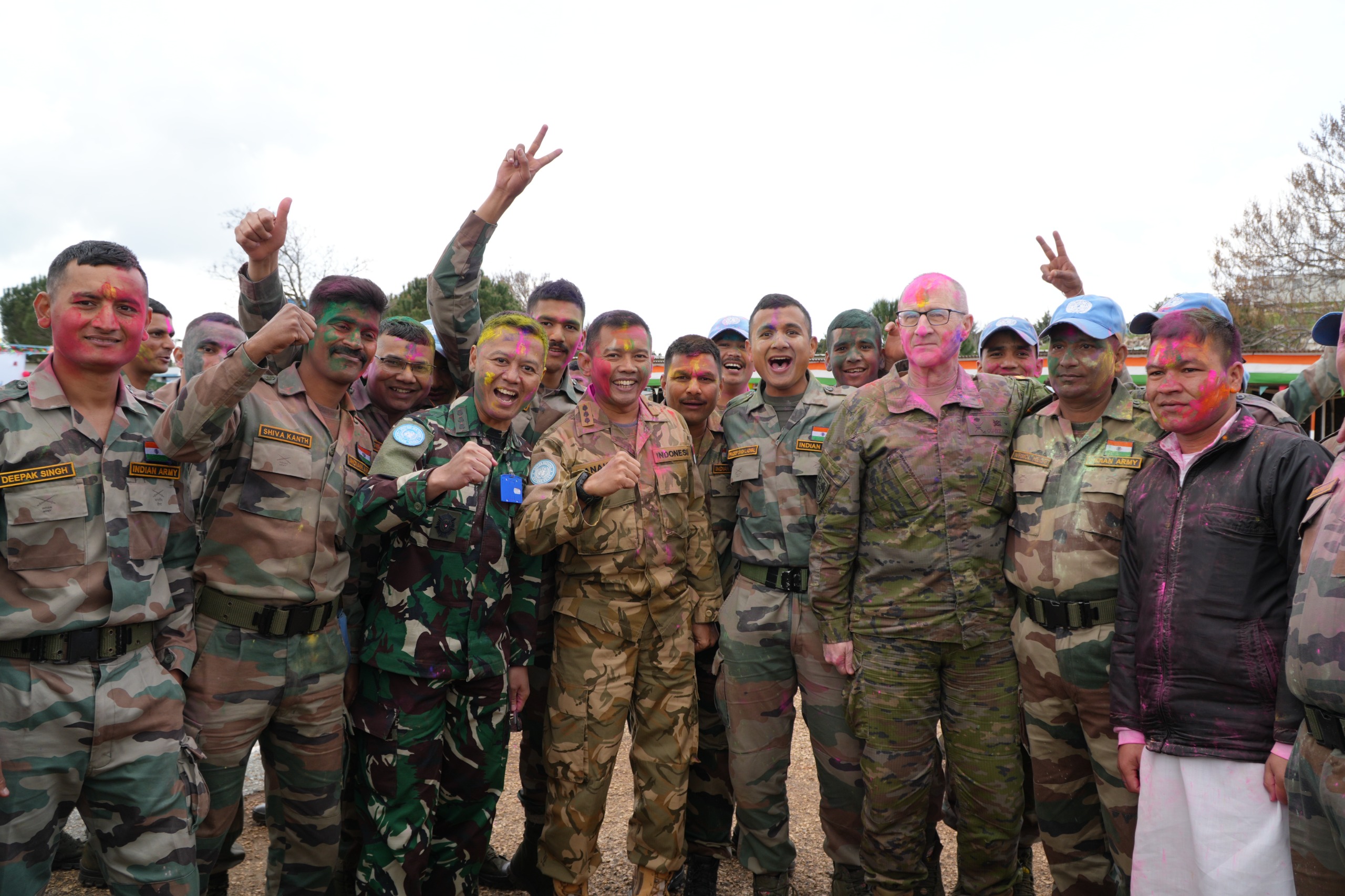 Komandan Satgas Yonmek TNI Konga XXIII-R/UNIFIL Hadiri Holi Celebration Di India Battalion UNP 4-2