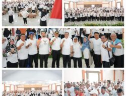 Kemenag Kabupaten Kota di Sumut Ikuti Launching Senam Haji bersama calon jamaah haji