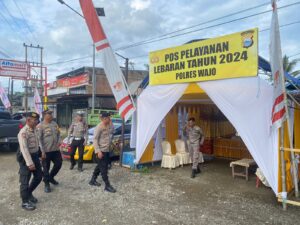 Kapolres AKBP Fatchur, Cek Kesiapan Posko Terpadu Mudik di Wajo