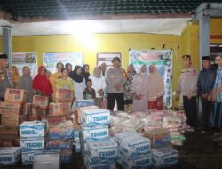 Kapolres Wajo Berikan Bantuan Sosial kepada Korban Banjir di Dua Desa di Kecamatan Keera