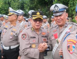Sukses Jalankan Tugas di KTT WWF Ke-10 Bali, 150 Personil Ditlantas Disambut Upacara