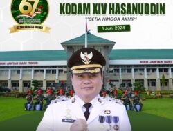 Andi Bataralifu Sampaikan HUT KODAM XIV HASANUDDIN