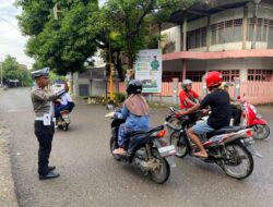 Lancarkan Aktifitas Masyarakat Dipagi Hari, Satlantas Polres Wajo Lakukan Pamtur