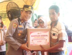 HUT Bhayangkara ke-78, Polres Wajo Bedah 5 Rumah Warga di Kec Tempe