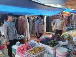 Polsek Belawa Polres Wajo Tingkatkan Patroli di Pasar Tradisional Siyo untuk Menjamin Keamanan