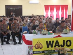 Polres Wajo Zoom Meeting Dalam Rangka Commander Wish Kapolda Sulsel